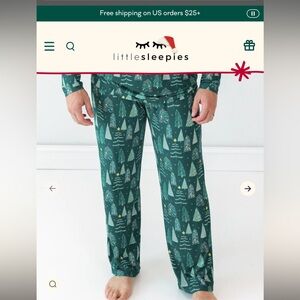 Little Sleepies Twinkling Trees Men’s Pajama Bottoms